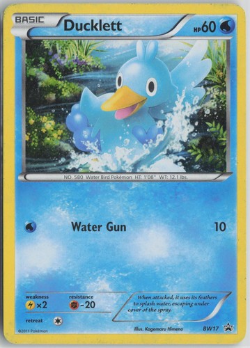 Ducklett BW17 Holo Promo Black And White Promo Pokemon Lightly Played