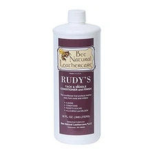 Bee Natural Rudy's Leather Conditioner 1 Quart Clear Shoe Boot Furniture Restore