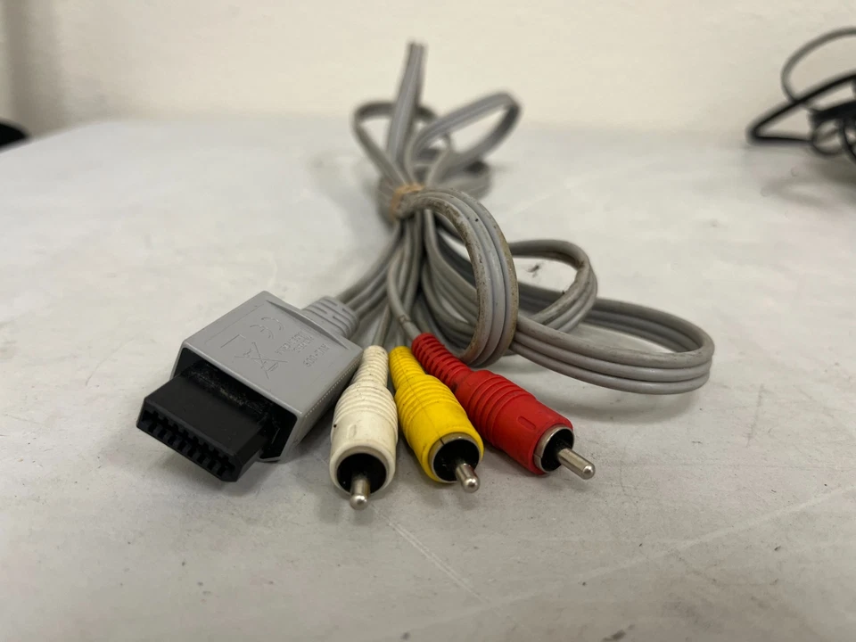 Nintendo Wii Console Bundle Games Controllers Cables Wheel Wii Fit - Image 4 of 4