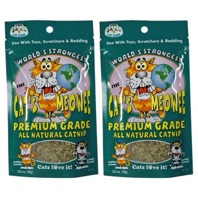 2-Pack World's Strongest The Cat's Meowee All-Natural Catnip .352 oz (10g) Bags