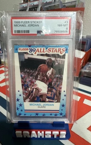 1989-90 Fleer - All-Stars Stickers Michael Jordan #3
