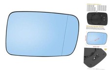 Mirror Glass Heated with Backing Plate Passenger Side Right Side Rear View