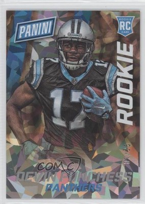 2015 Panini National Convention Cracked Ice /25 Devin Funchess #24 Rookie RC