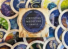 Crystal Medicine Oracle by Rachelle Charman  Shamanism Cards With Guidebook NM 