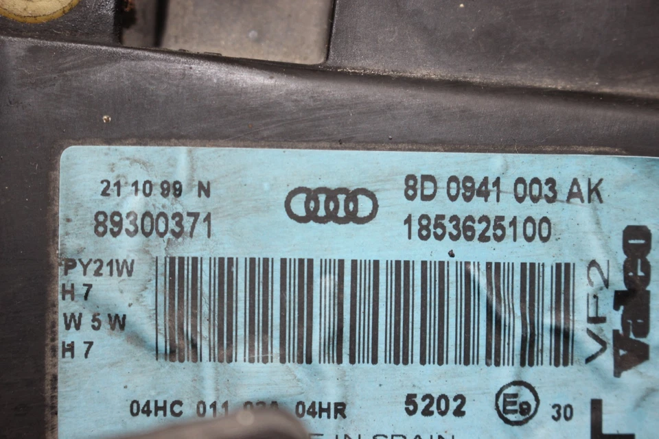 Scheinwerfer Links 8D0941003AK Valeo 89300371 Audi A4 8D Bj,00 - Bild 2 von 4