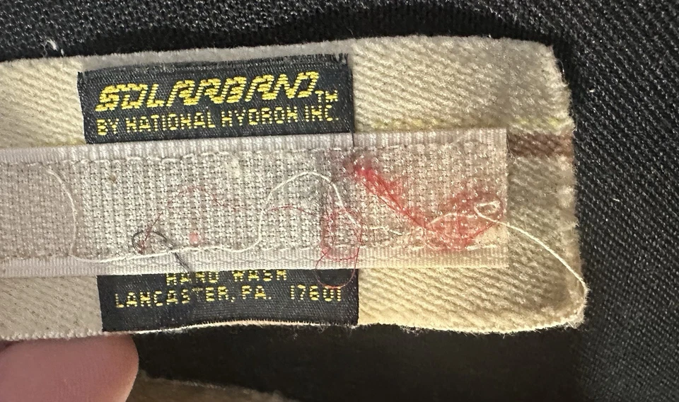 Visera diadema banda solar vintage años 80 nueva con estuche de transporte hecha en EE. UU. Foto 3 de 4