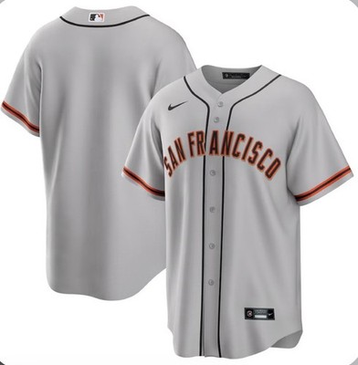 Nike Authentic San Francisco Giants Gray MLB Baseball Jersey Men's
