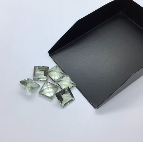 AAA Green Amethyst Square Cut Natural Loose Gemstone For Assorted All Jewelry - Picture 15 of 18