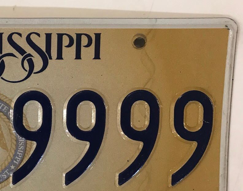 QUADRUPLE 9 license plate 9999 repeating number Triple 999 LIA