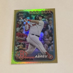 WILYER ABREU 2024 Topps Series 2 #672 Gold Foil Parallel Rookie RC RARE! Red Sox