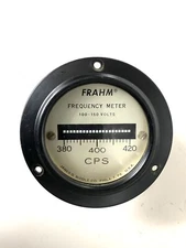 Electric Frequency Meter FRAHM James G. Biddle Co. 55-65 Hz