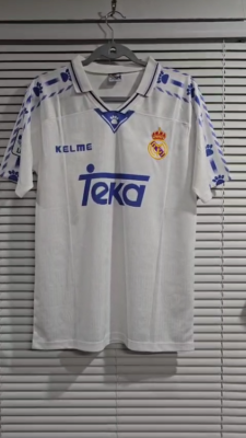 R. MADRID HOME 96/97 - RETRO - HUGO SANCHEZ # 9 - White - Medium