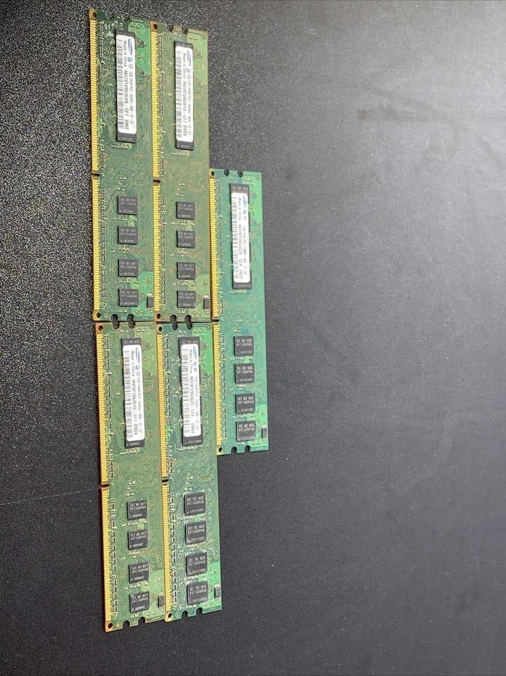Samsung M378T2863EHS-CF7 4GB (5x1GB) PC2-6400U DDR2 800 Desktop Memory RAM Kit - Image 4 of 4