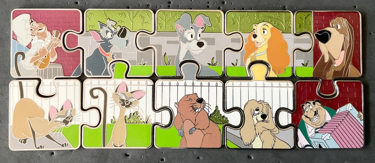 Disney 2017 Character Connection Lady & The Tramp LE 900 Puzzle
