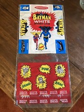 BATMAN ROBIN 1966 MANBECKS WHITE BREAD BAG NOS UNUSED BATMOBILE RIDDLER