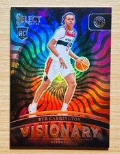 2024-25 Select Basketball Bub Carrington Visionary Case Hit SSP RC, Wizards