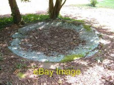 Photo 6x4 Mosaic drinking bowl Poltimore Turquoise mosaic bowls are all  c2006