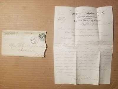 SIDNEY SHEPHARD CO. 1882. BUFFALO, NY. LETTERHEAD. 