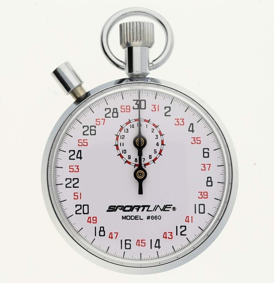 Vintage Sportline Mechanical Windup Stopwatch Model 660 Box Papers eBay