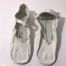 Bloch White Dance Split Sole Stretch Canvas Ballet Slipper Shoe 3.5 B
