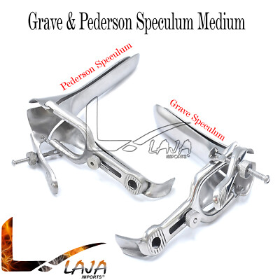 PEDERSON Vaginal Speculum Medium OB/GYN Gynecology Instruments Nonmagnetic Steel