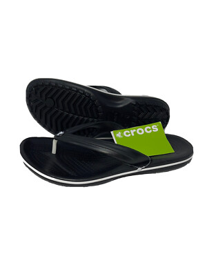 Crocs Crocband Flip Flop Sandal MENS Size 9,10,12,13 Black