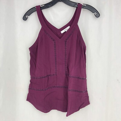Ro & De Purple Crochet Tank Top Size Extra Small