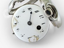 French Silver Open Face Verge Fusee Marked Le Roy KWKS Pocket Watch Runs 