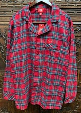 New Family PJ 's Men s Long Sleeve Pajama Top, Brinkley Plaid, Small