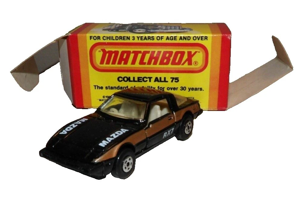 Matchbox Mazda Black Vintage Manufacture Diecast Cars, Trucks & Vans