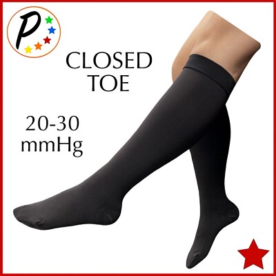  Presadee Traditional Closed Toe 20-30 mmHg Firm Compression Leg Calf Socks