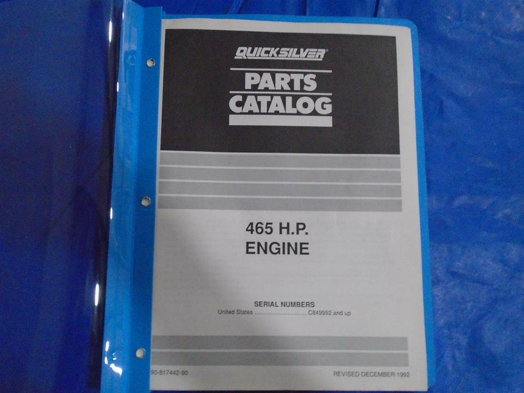 817442-90 OEM Factory Parts Catalog Mercruiser 465 hp Engine | eBay