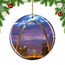 USA America The Gateway Arch St. Louis Christmas ornament city travel souvenir