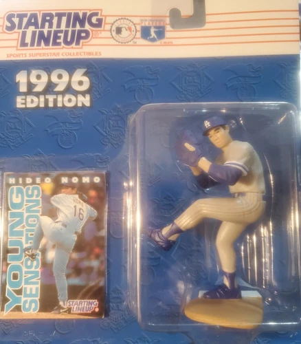 1996 Kenner Starting Lineup Hideo Nomo LA Dodgers Rookie Action Figure/Baseball