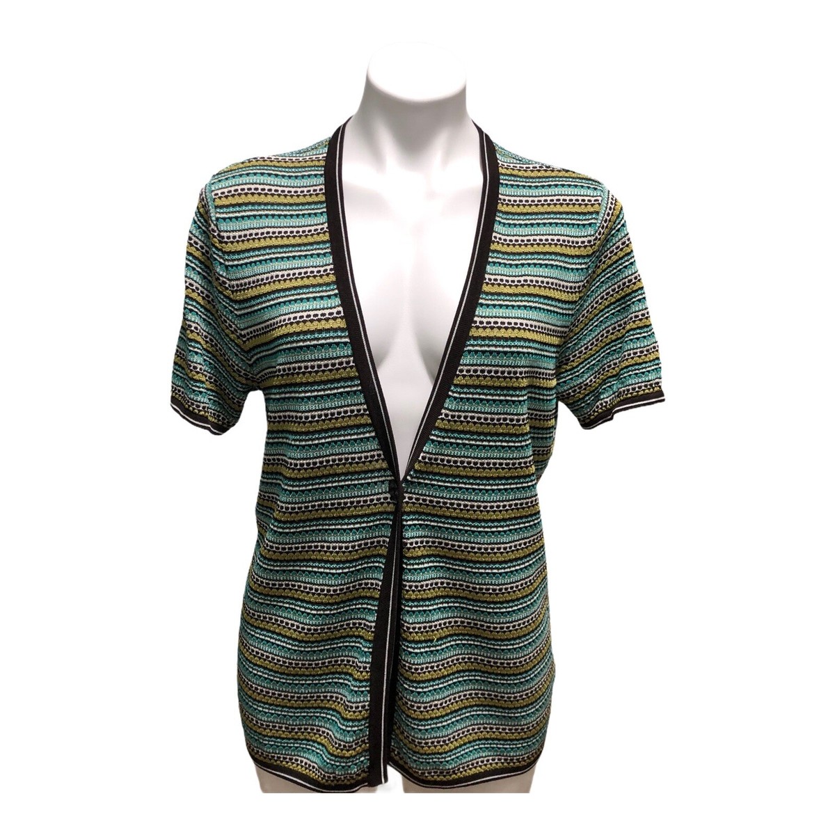 Jones New York Sweater Large One Button Cardigan Short