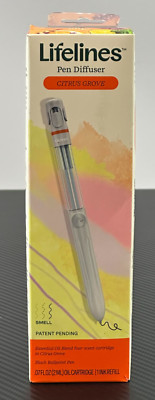 Lifelines Pen Diffuser Citrus Grove 1mm Black Ballpoint Pen 2ml w/ 1 ink Refill