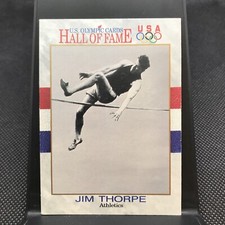 1991 IMPEL  JIM THORPE - Hall of Fame OLYMPIC CARDS #3 - TRACK/FIELD & FOOTBALL