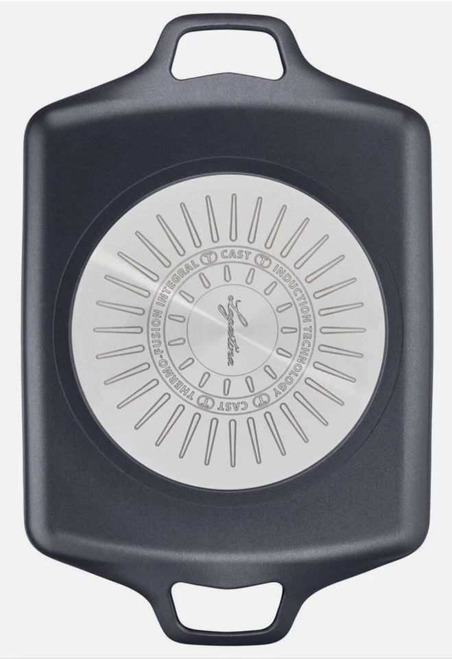 LAGOSTINA BISTECCHIERA GRILL AROMA CM  32x26 INDUZIONE GAS ALLUMINIO PRESSOFUSO - Immagine 2 di 4