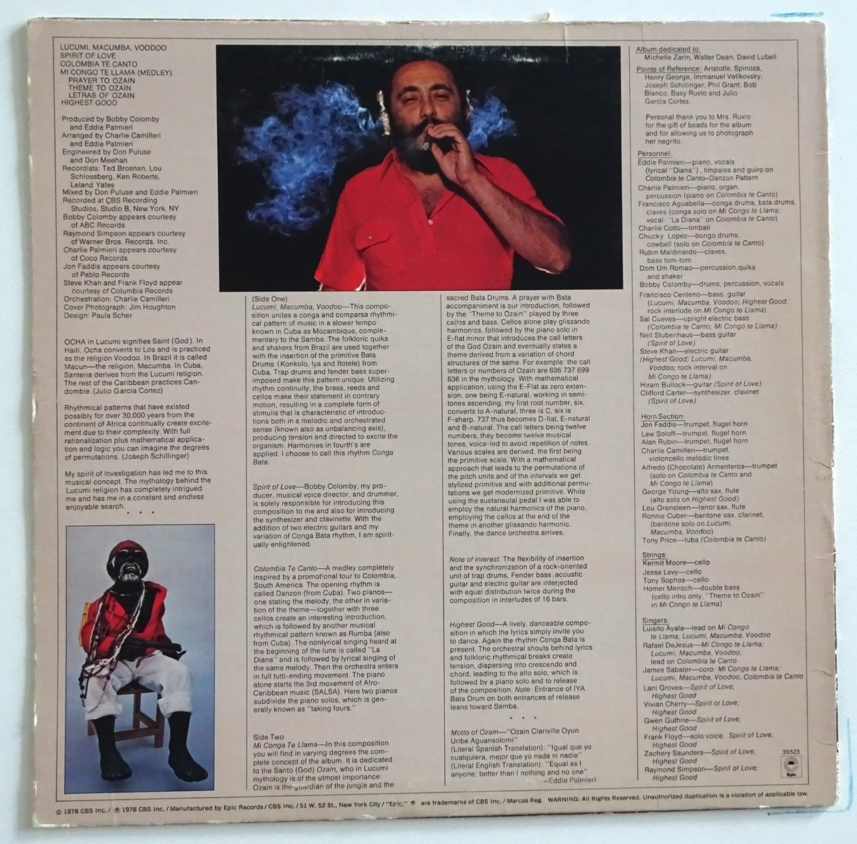 EDDIE PALMIERI/LUCUMI, MACUMBA, VOODOO | epiplo-triantafyllou.gr