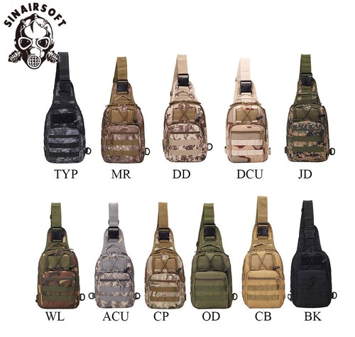 Tactical Shoulder Bag Messenger Sling Chest Pack Military Molle Outdoor Backpack - Picture 7 of 18
