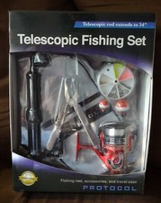PROTOCOL Extendable Fishing Set Telescopic Rod to 61