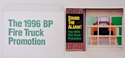 Vintage BP TOY FIRE TRUCK CATALOG BROCHURE British Petroleum Gas Oil Ad Promo