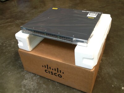 New Cisco WS-C3560X-48P-S 48 Port POE Gigabit Switch