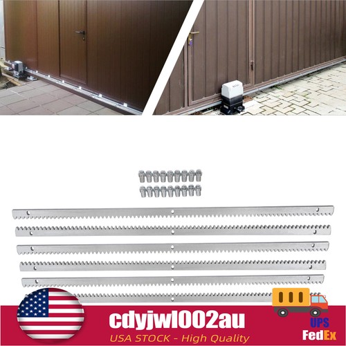 6 Pcs Automatic Sliding Gate Opener Kit 12mm Gear Rack 2000KG 1m Rails ...