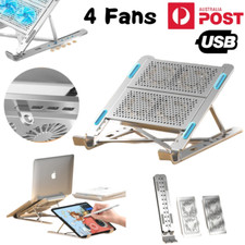 Laptop Cooler Notebook Pad Radiator 4 Cooling Fan Table Stand Gaming Video USB