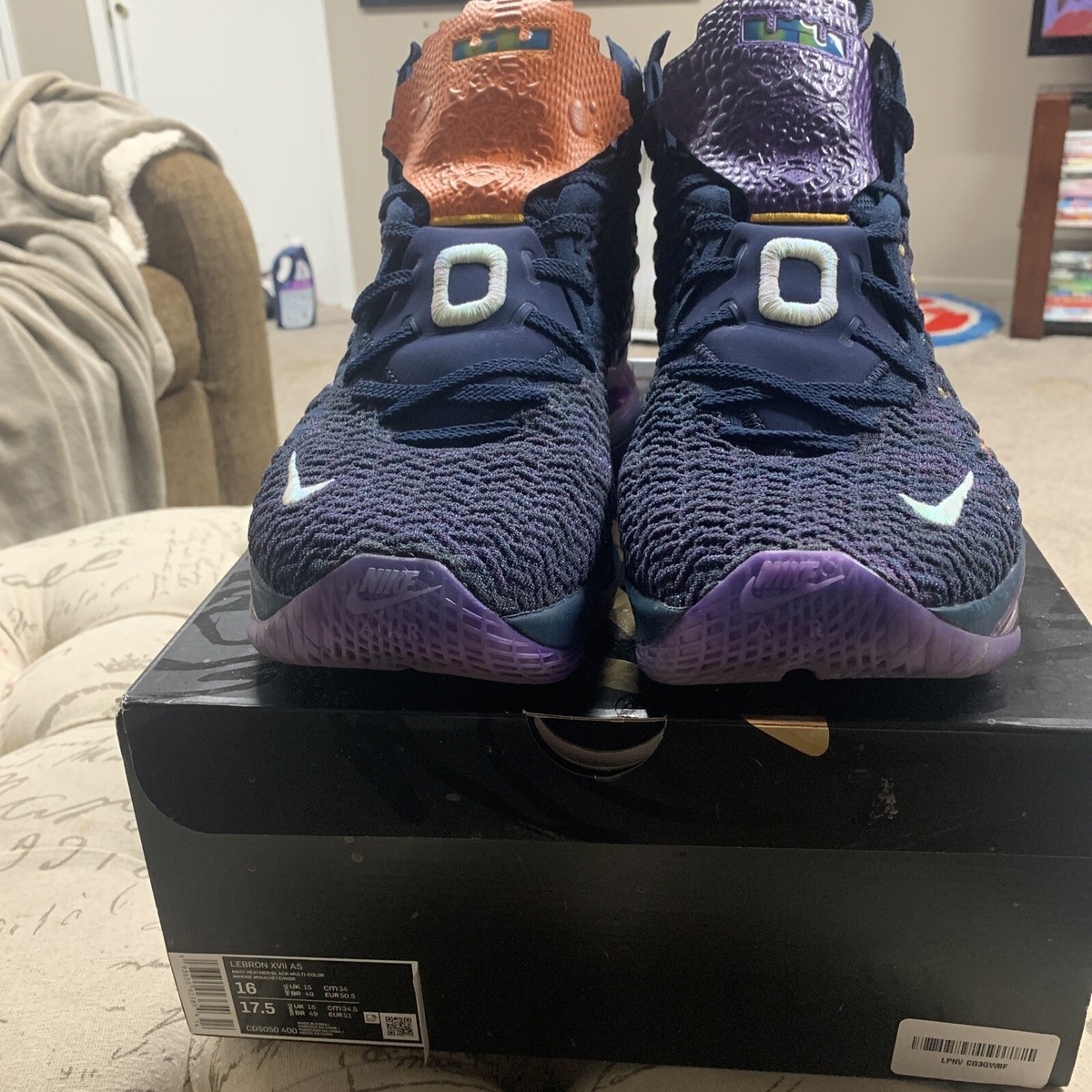 Nike - LeBron 17 Monstars - NBA ASG 2020 - Lebron James - Size 17- with Box Size 9.5 - Nike LeBron 17 Monstars - Space Jam New - With  main image 3