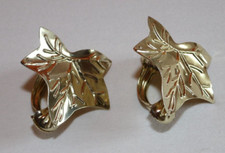 2 Stück Donauklammern - Vorhangklammern - Metallclips - Motivklammern Blatt