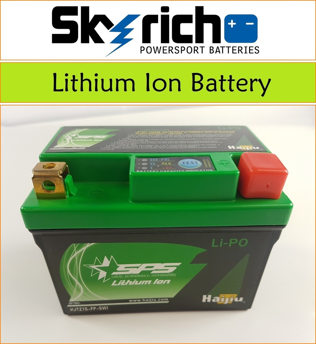 KTM Duke 125 2013 [Skyrich Lithium Motorcycle Battery] LIPO07A
