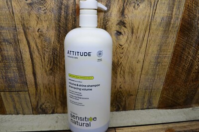 ATTITUDE Hair Shampoo for Sensitive Dry Scalp, EWG Verified, Soothing Oat, 32oz