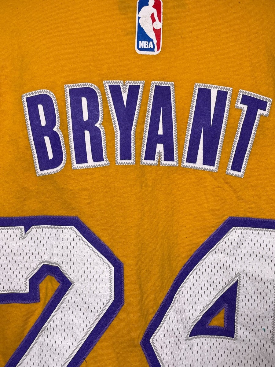 Kobe Bryant #24 Los Angeles Lakers Adidas Gold Jersey Style T